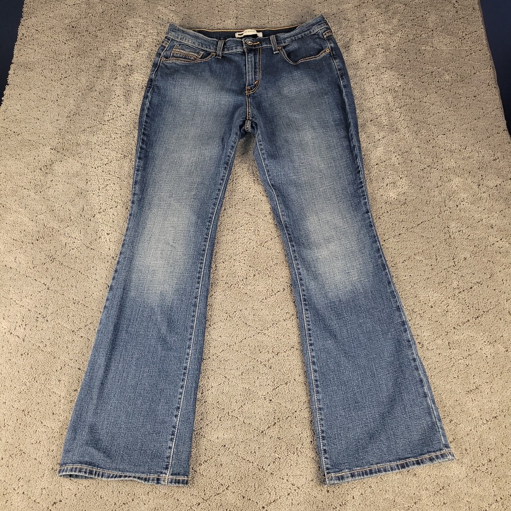 Levis 515 Jeans Womens 10M Blue Bootcut Medium Wash Mid Rise Stretch Denim‎